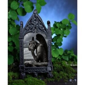 Thinking Gargoyle Pin Stone Sculpture Gothic Cathedral Notre Dame Paris France